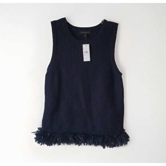 Ann Taylor sleeveless sweater top XSMALL blue NWT - Picture 3 of 16
